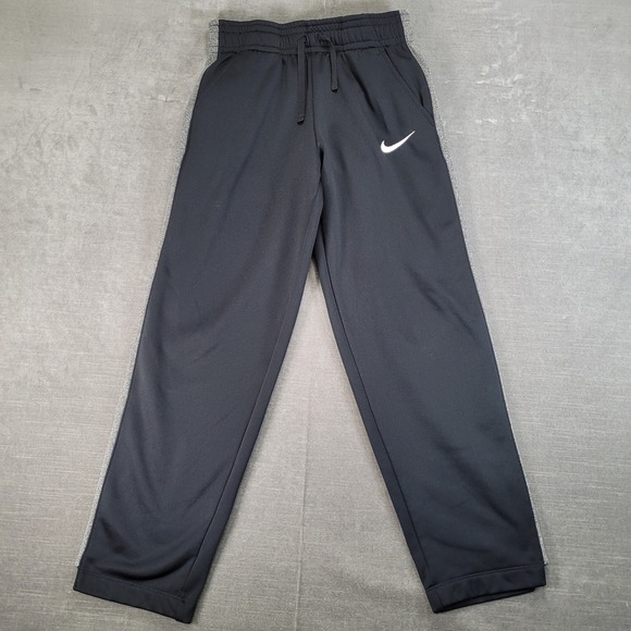Nike Pants - Nike Dri Fit Womens Black Gray Strip Athletic Jogger Pants Size Large